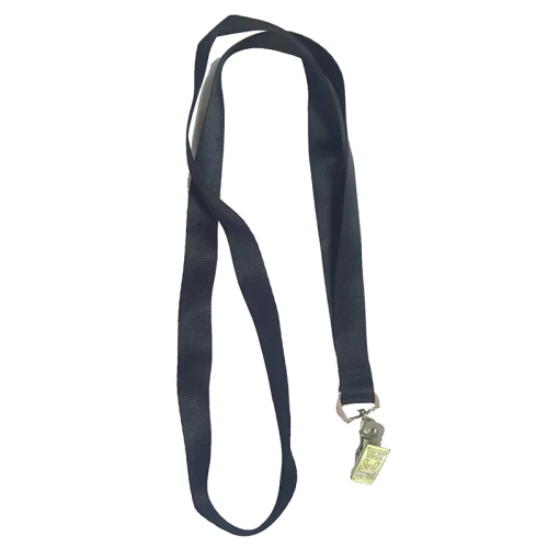 Лента для бейджей KEJEA, 45 см, металлический клип, атласный, черная