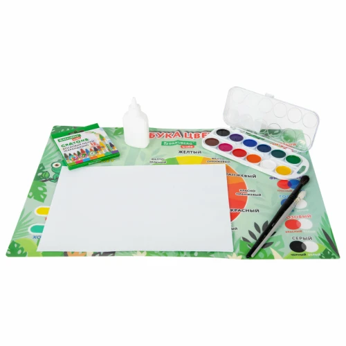 Настольное покрытие BRAUBERG KIDS "Color map" 50*35 см, зелёный