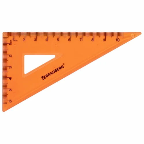 Набор чертежный малый BRAUBERG "FRUITY" 4 предмета, ассорти, пенал