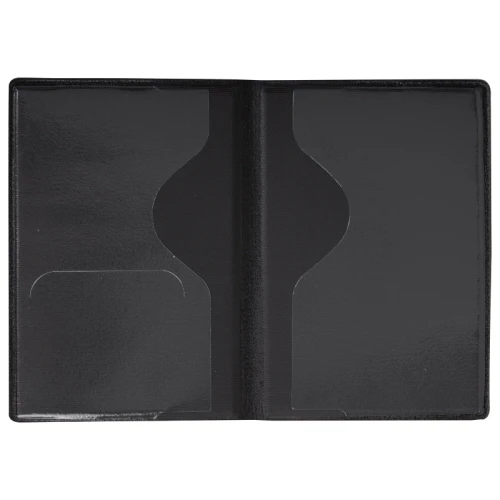 Обложка для паспорта STAFF, мягкий, экокожа, голубая