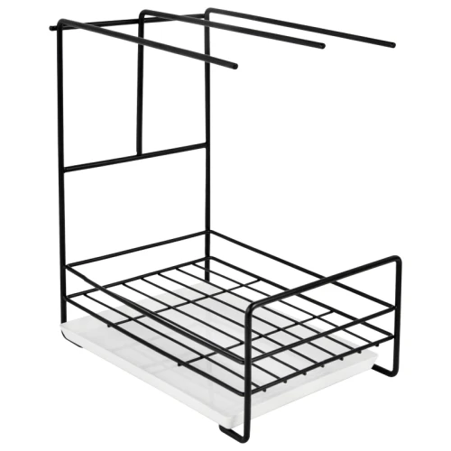 Органайзер для кухни с поддоном LAIMA HOME, настольный, чёрный