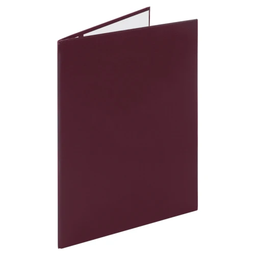 Папка адресная STAFF "Basic" А4, без надписи, бумвинил, бордовая