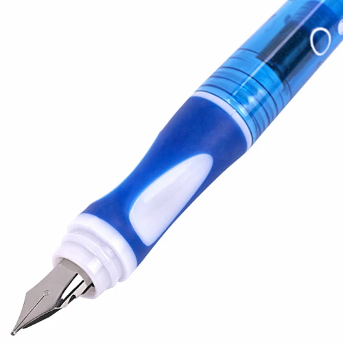 Ручка подарочная перьевая BRAUBERG "DELTA" с 10 сменными картриджами, синяя