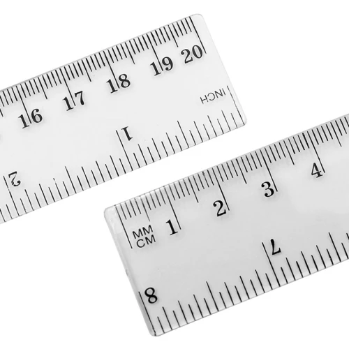 Линейка Basy 20 см, пластик, прозрачная