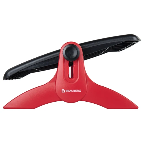 Подставка для ног BRAUBERG 45*32 см, регулируемые высота и угол наклона, черно-красный