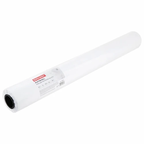 Бумага широкоформатная для плоттера BRAUBERG 80 г/м2, 841 мм* 45 м в рулоне