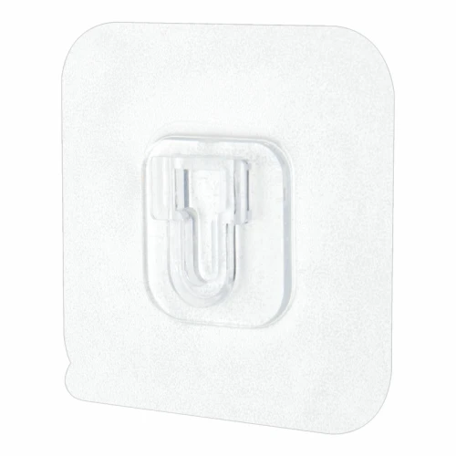 Крючки-кронштейны самоклеящиеся LAIMA 6*6 см, пластик, акриловый клей, 10 шт