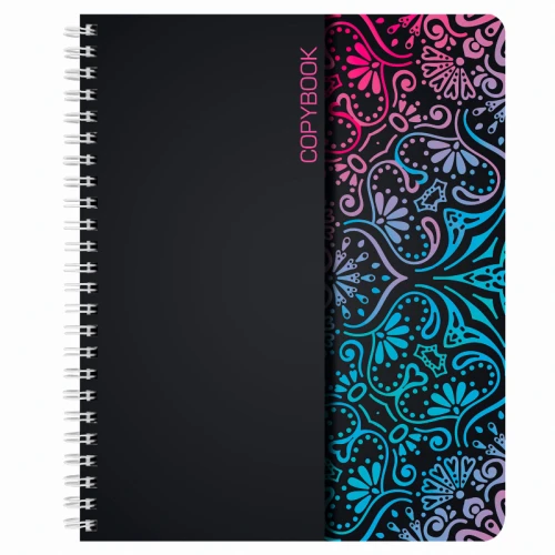 Тетрадь BRAUBERG "Абстракция" А5, на гребне, в клетку, 48 листов, ассорти