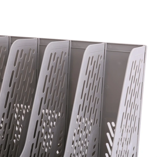 Лоток вертикальный DELI 5 отделений, серый