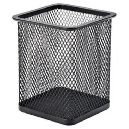 Подставка-стакан BASY 90*90*80 мм, металл, квадратный, черный