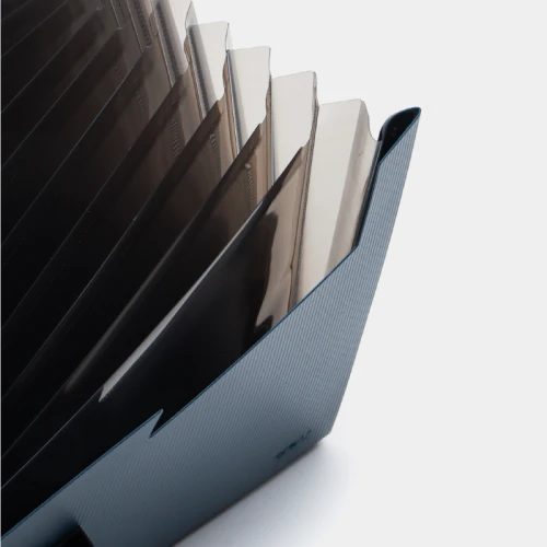 Папка-портфель DELI А4, 13 отделений, на защелке, ассорти