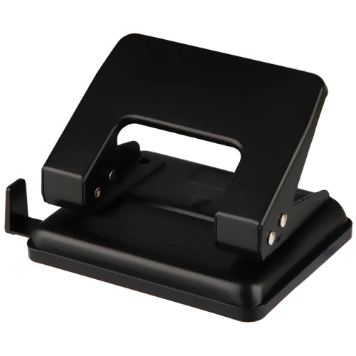 Дырокол до 20 листов OfficeSpace, металлический корпус, черный