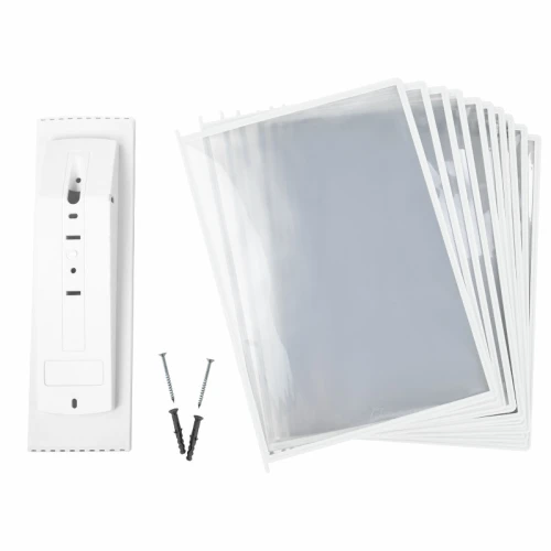 Демосистема настенная STAFF с 10 белыми панелями