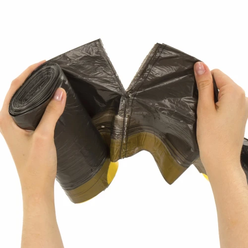 Мешки для мусора ОФИСМАГ с завязками, 60 л, 600*700 мм, чёрные, 20 шт.