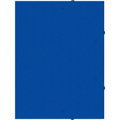 Папка на резинке БЮРОКРАТ А4, 500 мкм, синяя