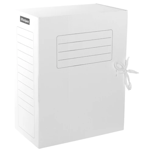 Папка архивная OfficeSpace А4, с завязками, 150 мм, белый, до 1400 листов
