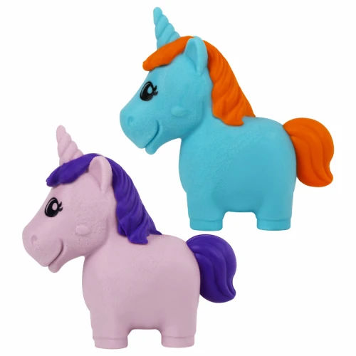 Ластик BRAUBERG KIDS "Единороги" фигурный, 2 штуки в блистере