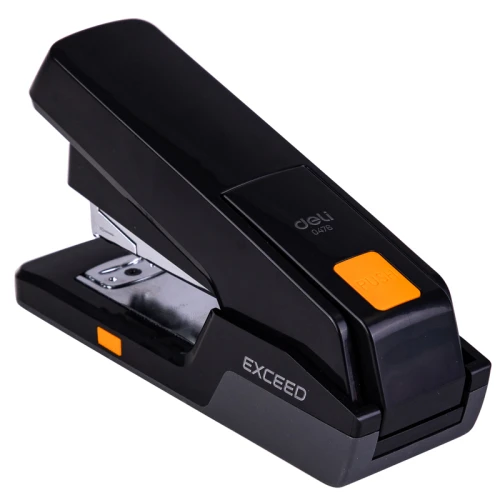 Степлер до 25 листов DELI "E0476" пластик, №24/6-26/6, черный