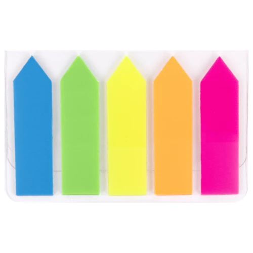 Закладки самоклеящиеся STAFF "Стрелки" пластик, 45*12 мм, 100 листов