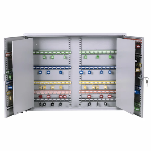 Ключница BRAUBERG на 300 ключей, 730*140*550 мм, ключевой замок, серый