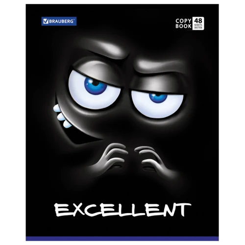 Тетрадь BRAUBERG "Мордашка" А5, в клетку, 48 листов, ассорти