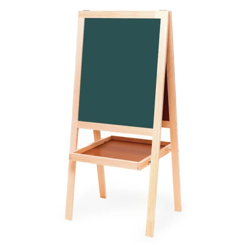 Доска-мольберт магнитно-маркерная и меловая BRAUBERG 54.5*65 см, двусторонняя, зелёный/белый