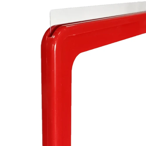 Пластиковая рамка с карманом-протектором формата PF-A4 красная