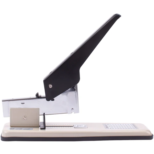 Степлер до 210 листов DELI металл, мощный, №23/6-23/24, черно-серый