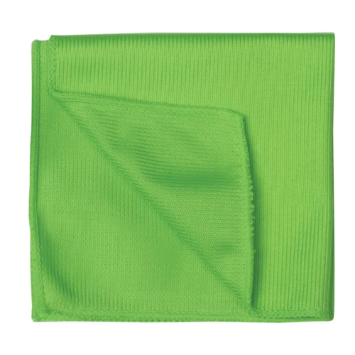Салфетка из микрофибры LAIMA  для стекол и зеркал, 30*30 см, зеленая, 1 шт.