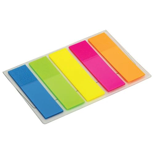 Закладки самоклеящиеся STAFF "PROFIT" пластик, 45*12 мм, 100 листов