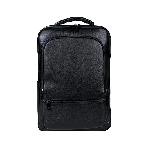 Кожаный рюкзак Deluxe Emerald Path A-1123, черный