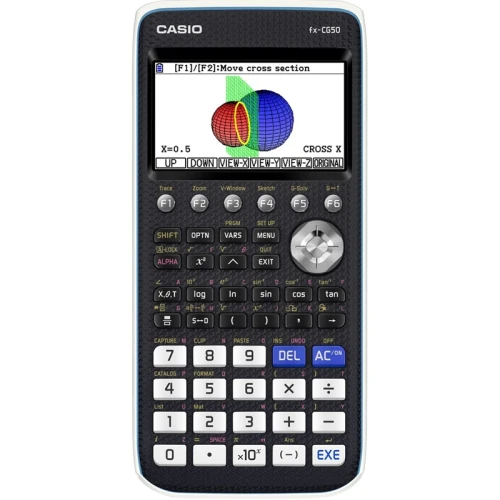 Калькулятор графический CASIO FX-CG50-W-EH, 12 разрядов, черный