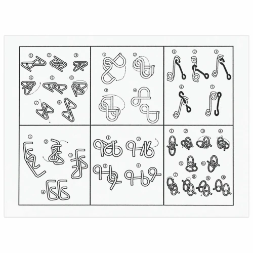 Головоломки металлические ЗОЛОТАЯ СКАЗКА уровень сложности "Эксперт" 6 шт.