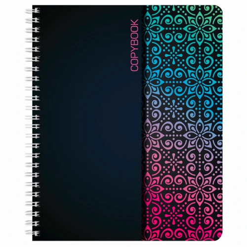 Тетрадь BRAUBERG "Абстракция" А5, на гребне, в клетку, 48 листов, ассорти