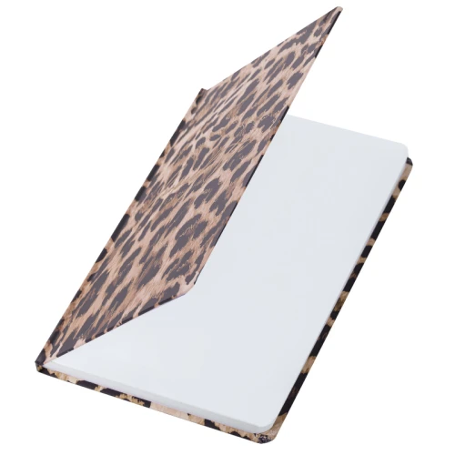 Ежедневник недатированный BRAUBERG "Leopard" А5, кожзам, с резинкой, 128 л.