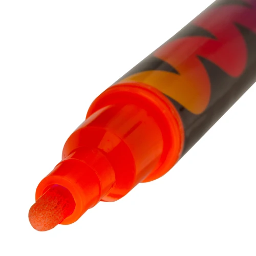 Маркер меловой BRAUBERG "POP-ART" сухостираемый, 3.5 мм, оранжевый