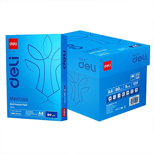 Бумага офисная DELI "MateCopy", А4, 80 г/м2, 500 л