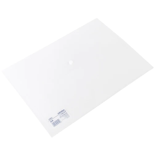 Папка-конверт на кнопке DELI "Aurora" А4, 120 мкм, прозрачная