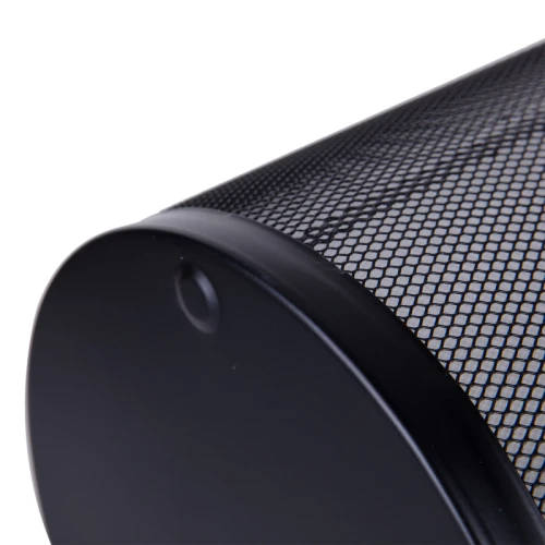 Корзина для бумаг DELI 14 литров, металл, сетчатая, черная