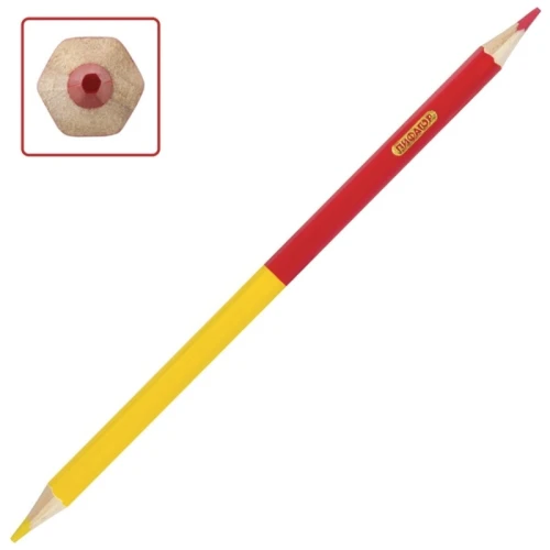 Карандаши цветные ПИФАГОР двусторонние, 24 цвета, картонная упаковка