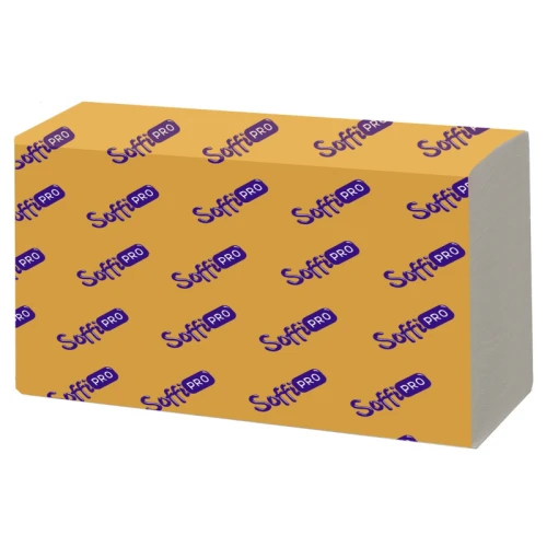 Полотенца бумажные SoffiPro "Premium" 2-слойные, 21*22 см, 200 листов