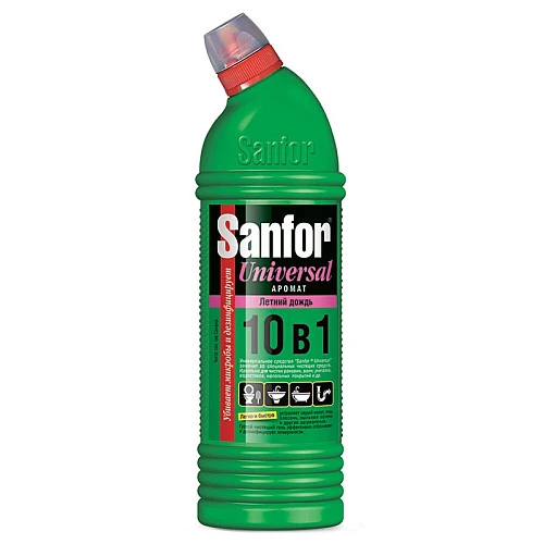 Чистящее средство 1 кг, SANFOR Universal (Санфор Универсал) "Летний Дождь", гель, 1956