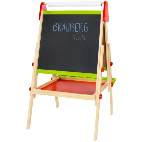 Доска-мольберт магнитно-маркерная и меловая BRAUBERG "Растущая" 48*43 см, двусторонняя, 3 в 1