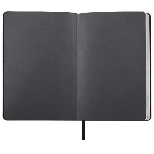 Ежедневник недатированный BRAUBERG "Metallic" А5, кожзам, гибкий, 136 л., чёрный