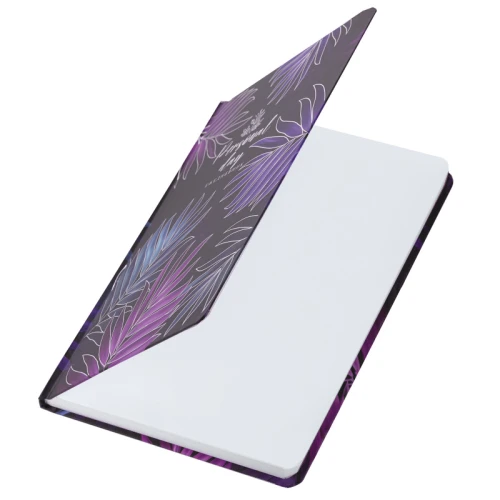 Ежедневник недатированный BRAUBERG "Tropical" А5, кожзам, с резинкой, 128 л.