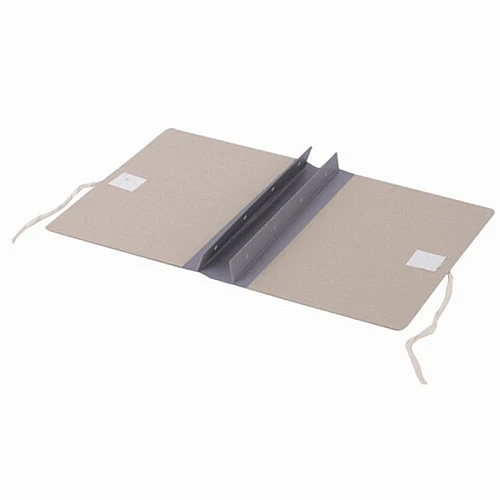 Папка архивная для переплета "Форма 21", 40 мм, с гребешками, БУРАЯ, 4 отверстия, завязки, STAFF, 11