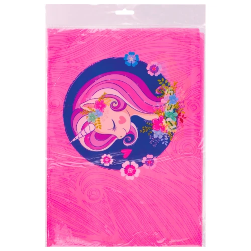 Настольное покрытие ЮНЛАНДИЯ "Единорог" 50*70 см, розовый