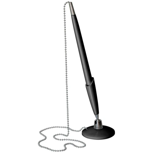 Ручка шариковая на подставке OfficeSpace 0.7 мм, черный корпус, синяя