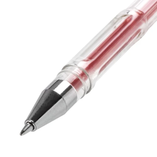 Набор гелевых ручек ПИФАГОР 0.5 мм, прозрачный корпус, ассорти, 10 цветов