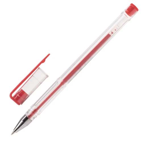 Набор гелевых ручек ПИФАГОР 0.5 мм, прозрачный корпус, ассорти, 10 цветов